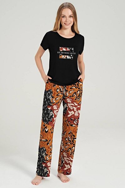 Feyza Set pijama model POPLIN 5052 - Cu pantaloni