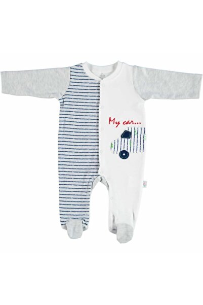 Bibaby Baby Boy White Jumpsuit