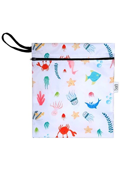 safi 28x24 Cm, Su Geçirmez,ıslak Mayo Çantası,kıyafet Vs Taşıma Torbası,bebek Çantası,organizer