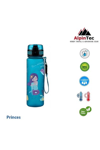 AlpinTec Mermaid 500 ml Tritan Dark Turquoise Children's Water Bottle
