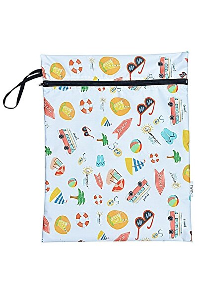 safi tasarım 39x30 Cm Su Geçirmez,ıslak Mayo Çantası,kıyafet Vs Taşıma Torbas...