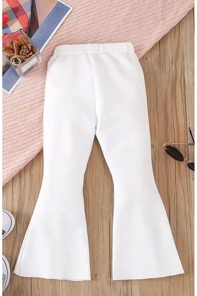 Kokosh kidss White Spanish Trousers for Girls