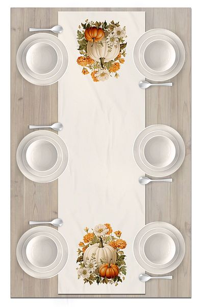 Bertille Home Autumn Series - 140x40 cm Digital Printed Runner (Halloween Autumn)