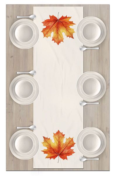 Bertille Home Autumn Series - 140x40 cm Digital Printed Runner (Halloween Autumn)