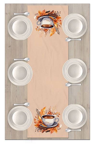 Bertille Home Φθινοπωρινή σειρά - 140x40 cm Digital Printed Runner (Φθινόπωρο αποκριών)