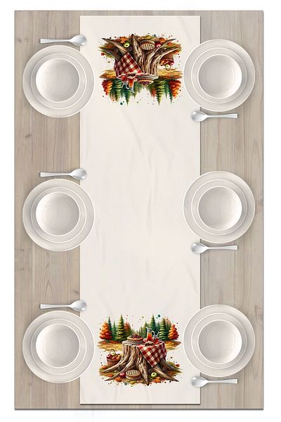 Bertille Home Autumn Series - 140x40 cm Digital Printed Runner (Halloween Autumn)