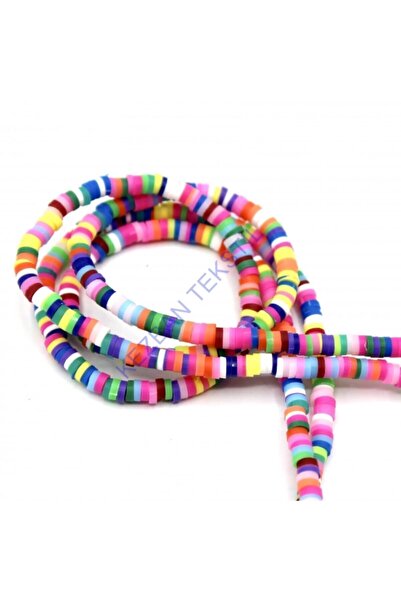 Kezban Tekstil Fimo perle 6 mm - Šarene mešovite boje