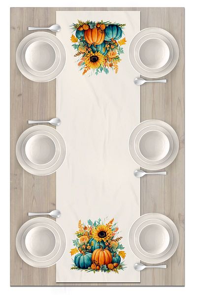 Bertille Home Autumn Series - 140x40 cm Digital Printed Runner (Halloween Autumn)