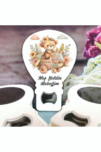 Ege ajans 10 Balloon Opener Magnets (with Name Card and Gelatin)