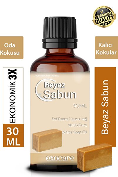 exocare Beyaz Sabun Esansiyel Uçucu Koku Yağı Buhurdanlık Difüzör Esansı oda ...