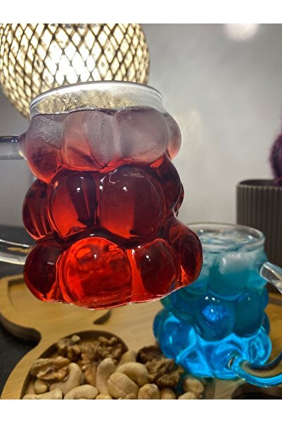 LoLa Brosilikat Kulplu Üzüm Bardak-2Li Set