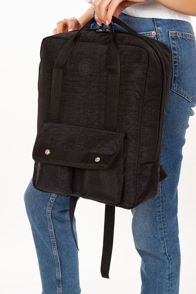 Newish Μαύρο Unisex Backpack - Σχολείο, Μάθημα, Κάμπινγκ, Ταξίδια και Καθημερινή Χρήση
