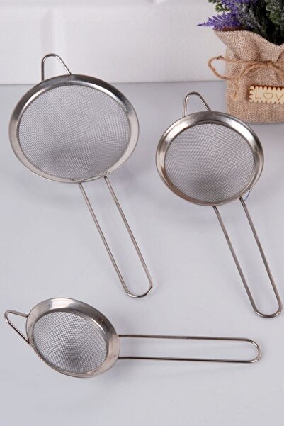 AXE HOME Paslanmaz Çelik 3 Boy Çay Süzgeçi