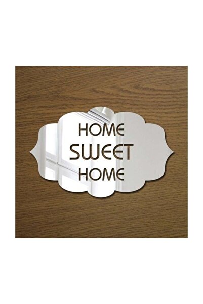 3D Στολίδι πόρτας από πλεξιγκλάς Swet Home Καθρέφτης Chrome - Kks7