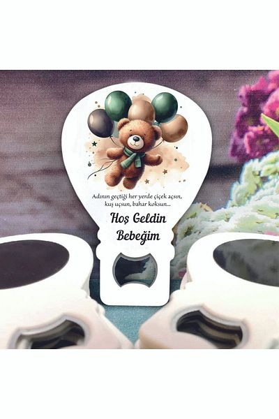 Ege ajans Magnet that will open 10 balloons (with card and gelatin)