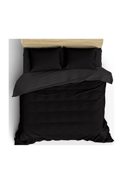 Sinem Tekstil Bračni Crna Set posteljine - 100% pamuk 200x220 cm