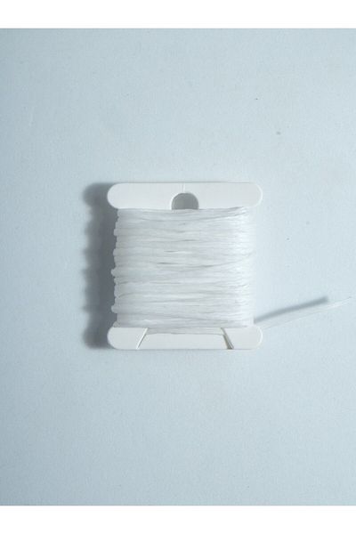 Eskişehir hobi sanat Snow White 1,0 mm - 5 μέτρα κερωμένο κολιέ κορδόνι κοσμήματα, κορδόνι βραχιόλι