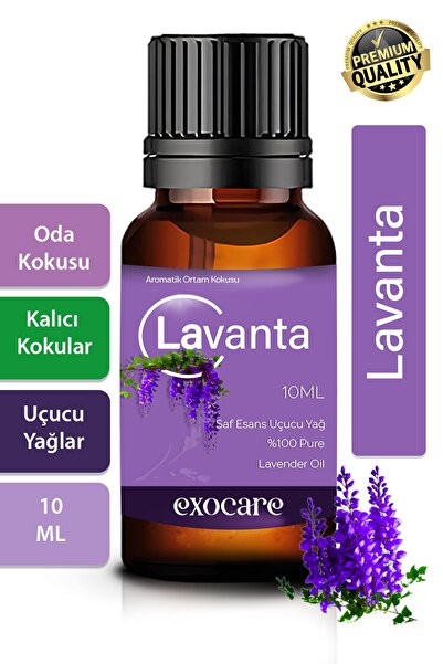 exocare Lavanta Esansiyel Uçucu Koku Yağı Buhurdanlık Difüzör Esansı oda parf...