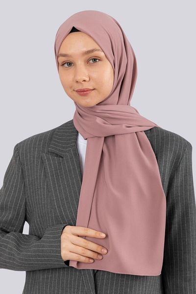 hijabchi Imported Medina Silk Shawl Soie De Medina Medinasilk Shawl Evening Dress Shawl - Soft Powder