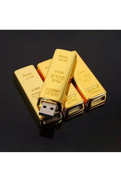 CeymSTecH 2024 Fashion Gold Bullion 64Gb Sb Flash Drive Flash Memory