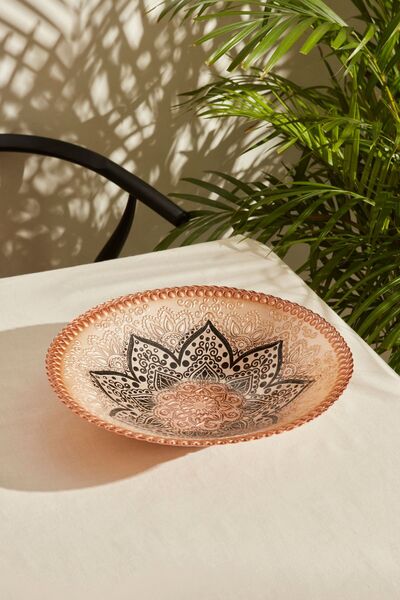 Karaca Home Alshiwa Kahverengi Dekoratif Tabak