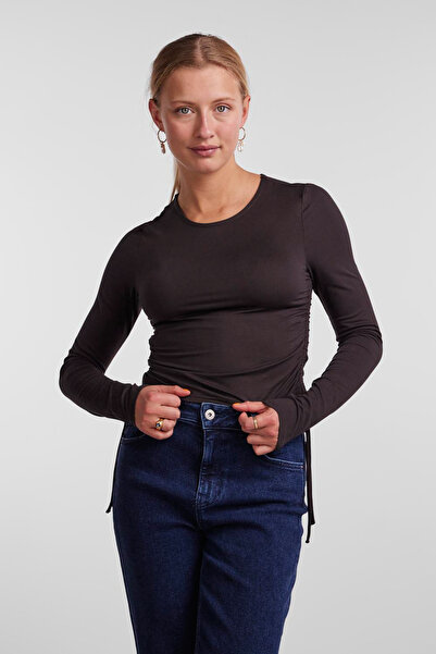 PIECES 17126326 Tričko černé