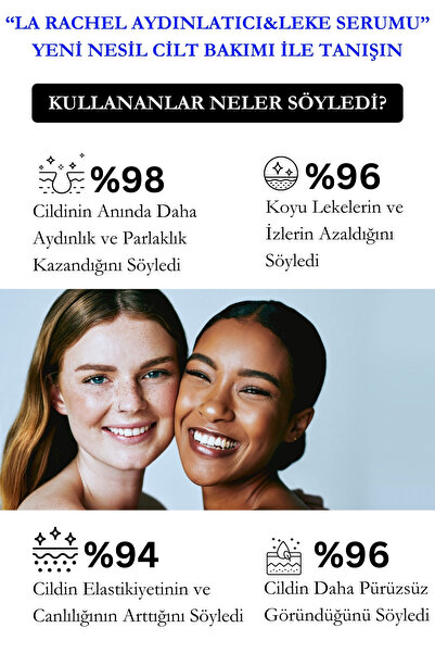 La Rachel Anında Aydınlatma ve Leke Karşıtı Etki-1 Serum 4 Etki-Aydınlatma, Leke Karşıtı, Yenileme,Nemlendirme