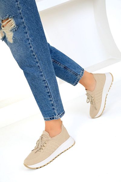 SOHO Beige Damen Sneakers 19118