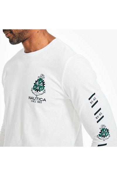 Nautica Men's Bright White T-Shirt VR2819