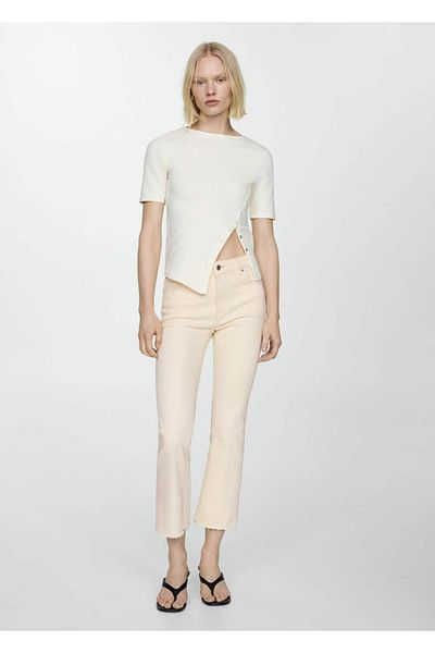 MANGO Woman Παντελόνι Sienna Flare Crop Jean