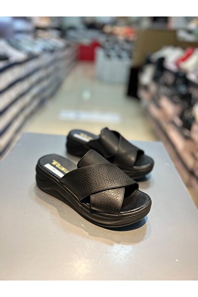 Hacıoğlu Ayakkabı Papuci de damă Punto cu toc pană zilnic confortabil