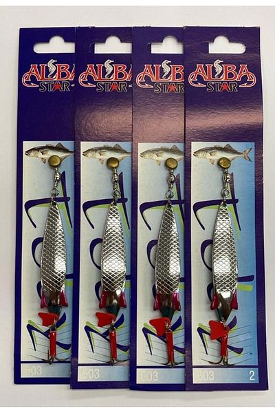 Albastar Tobby Spoon 603 2 17gr --- 4pcsNickel Plated 1pk