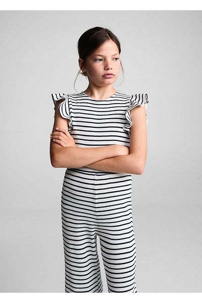 MANGO Kids White Jumpsuit for Kids