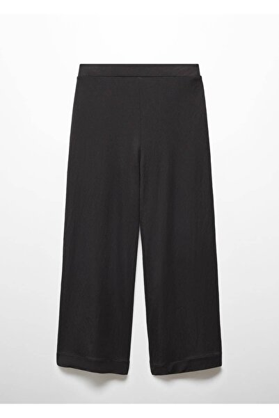 MANGO Woman Beli elastik cropped pantolon