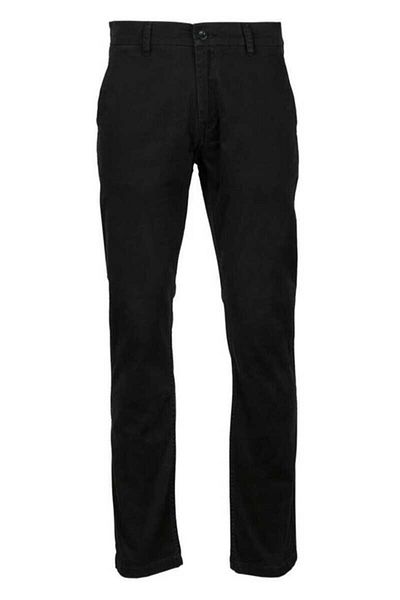 2AS Men's Black Gabardine Trousers - PATIMO CHINO