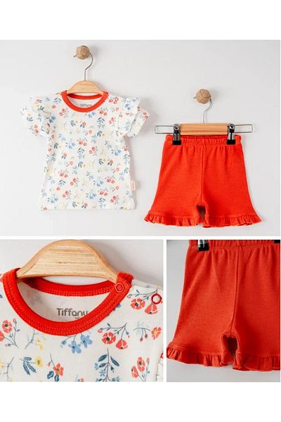 Tiffany Girl's Sweat Theme 2-Piece Shorts Set - 11104