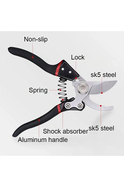 Netodak Steel Mouth Pruning Shears - Garden, Flower, Branches and Cutting Effect