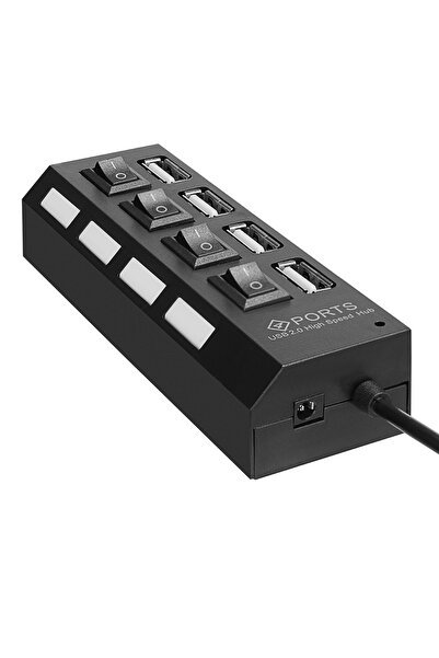 Hytech Usb Girişli 4 Portlu Usb Çoklayıcı Usb Çoğaltıcı Usb Hub Usb 2.0 Laptop Notebook Desktop Pc Uyumlu