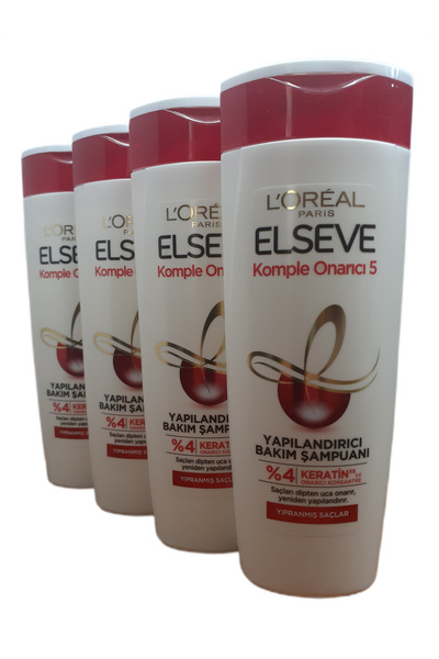 ELSEVE KOMPLE ONARICI 5 YAPILANDIRICI BAKIM ŞAMPUANI 400 ML X 4 ADET