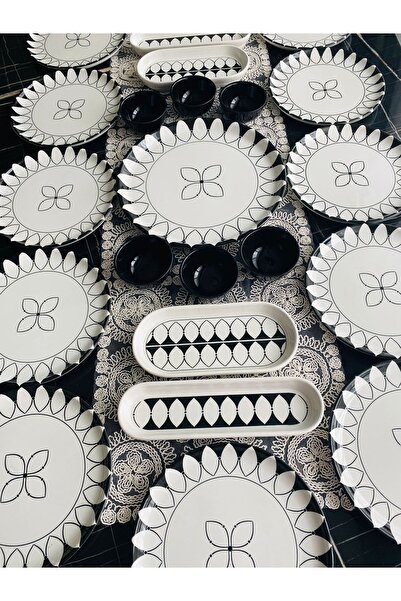 Yiğit Seramik Züccaciye Elips 23 Parça Kahvaltı Takımı