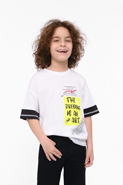 Doctor junior Дечачка бела T-shirt удобног кроја са Štampano и додацима