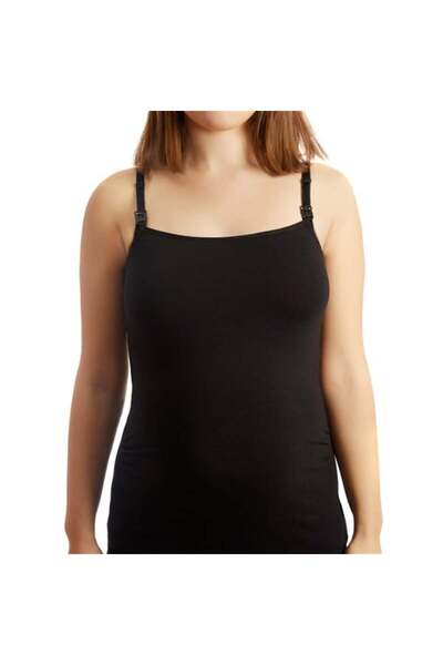 FUNNA MAMMA Tricou negru pentru alăptare pentru gravide - Gina