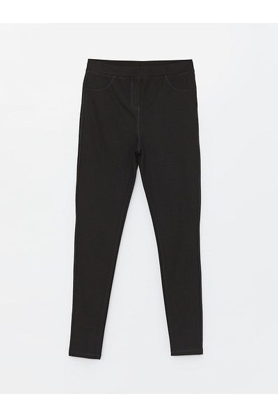 LC Waikiki Basic Girl's Tights Pants with Elastic Waist