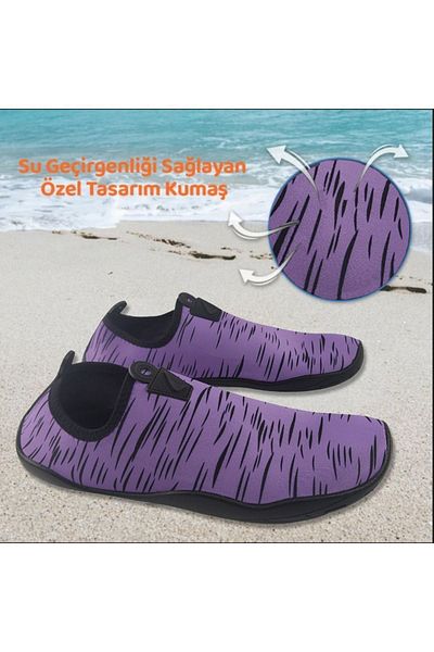 BLACK DEER Hayal Lilac Beach and Sea Shoes - Water Sports Pool Shoes