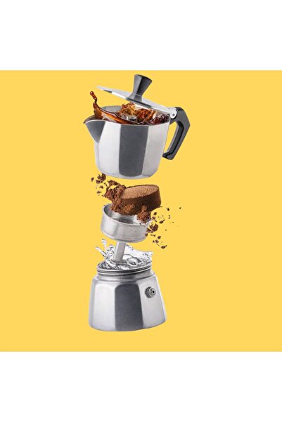 amaç yaşam ve ambalaj Moka Pot 6 Cup Mokapot 6 Cup Espresso- Filitre Kahve Makinesi