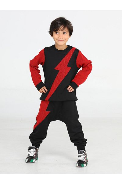 Casabony Red Lightning Boys' Tracksuit Set