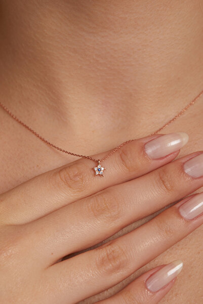 Elika Silver 925 Ayar Gümüş Minimal Yıldız Kolye