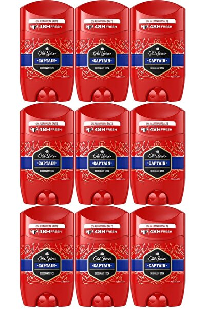 Old Spice Captain Stick Roll-on Men/erkek Deodorant 50ml (9 LU SET)