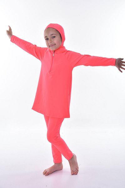 Rs Ramuni Girl's Poppy, Hijab, Dress Closed Swimsuit