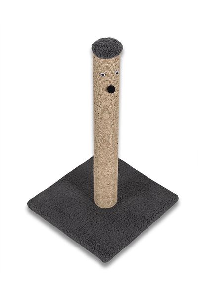 BRT Pet Gray Plush Cat Scratch Board - 52 cm